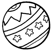 Розмальовка Мячик